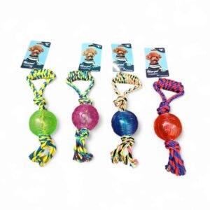 Juguete cuerda agarre + pelota