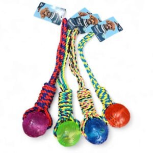 Juguete cuerda nudo + pelota