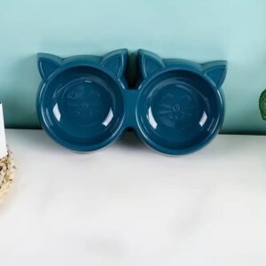 Plato cara gato doble